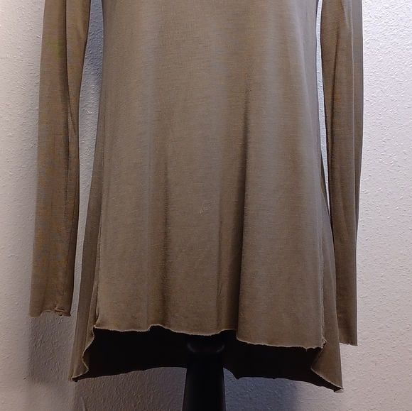 COS Lagenlook Olive Green Sz XS Long-sleeve Tunic Top - Picture 5 of 12